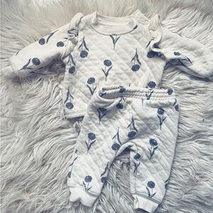 Carter's Cream Quilted Baby Set